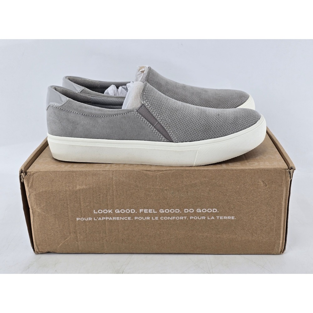 Dr. Scholl's Nova Slip On Sneakers Womens Size 8 Soft Grey Perforated - New - Picture 12 of 13